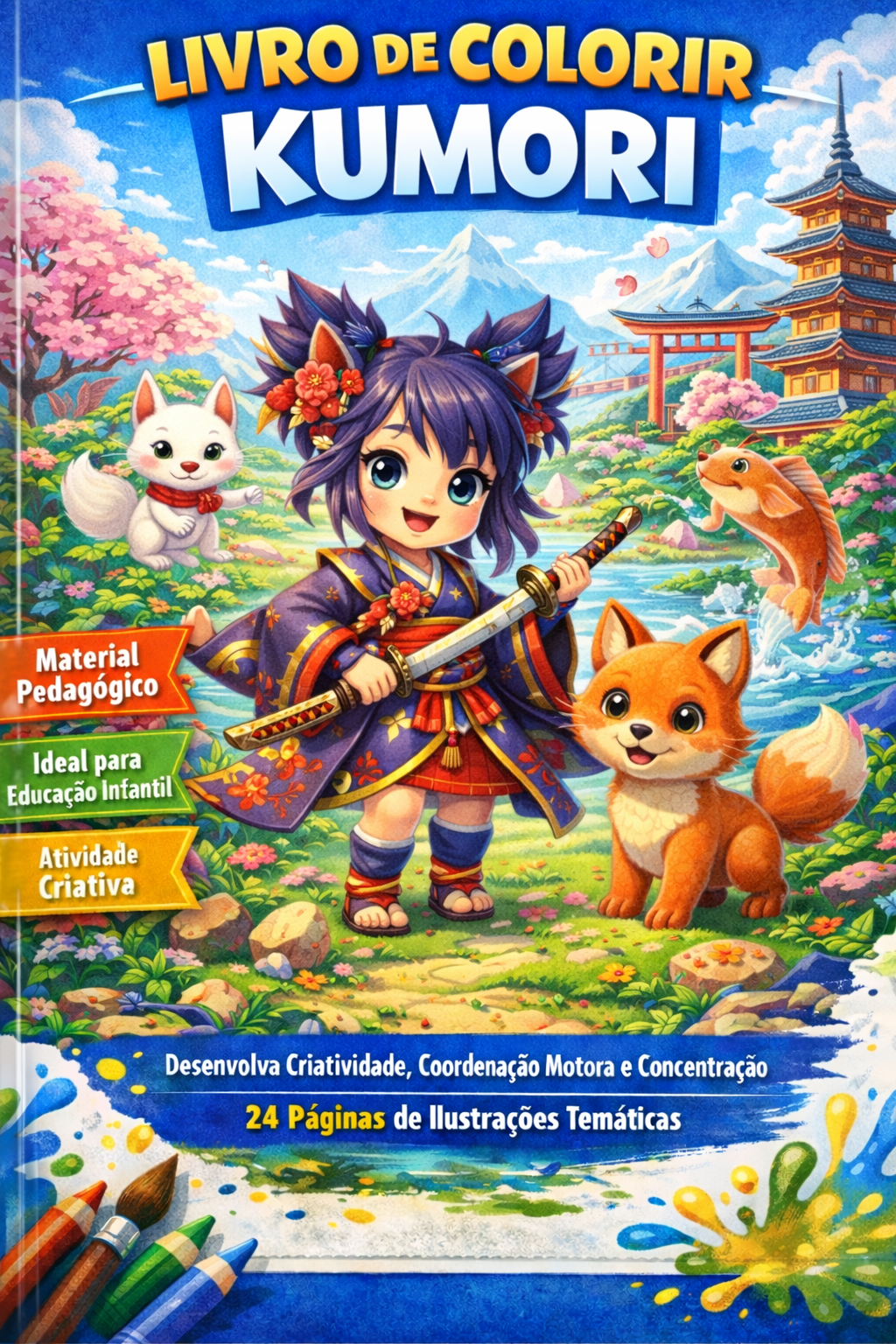 Livro de Colorir Kumori