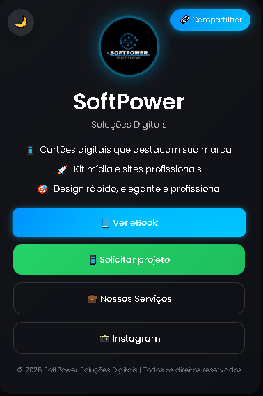 Cartão Digital Profissional